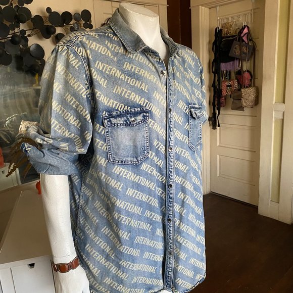 INC INTERNATIONAL CONCEPTS  logo and denim - Picture 3 of 4